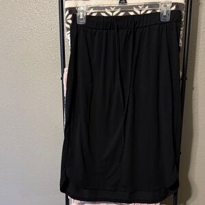 Tickled Teal Black Midi Skirt